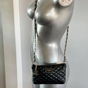 Chanel makeup pouch crossbody